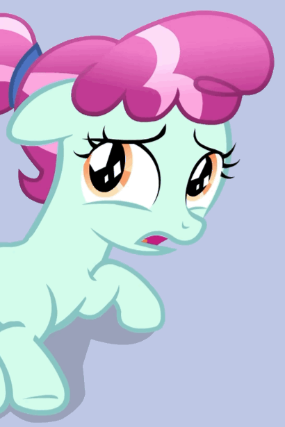 Size: 410x615 | Tagged: safe, screencap, character:cherry valley, species:crystal pony, species:pony, episode:the beginning of the end, g4, my little pony: friendship is magic, season 9, animated, crystal filly, female, filly, invisible stallion, loop, out of context