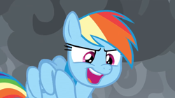 Size: 1364x766 | Tagged: safe, screencap, character:rainbow dash, species:pony, episode:the ending of the end, g4, my little pony: friendship is magic, cloud, cloudy, dark clouds, solo