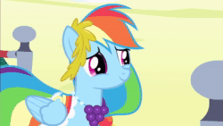 Size: 1280x720 | Tagged: safe, screencap, character:rainbow dash, species:pegasus, species:pony, episode:the best night ever, g4, my little pony: friendship is magic, animated, cute, dashabetes, fangirling, female, mare, solo, sound, webm