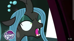 Size: 828x459 | Tagged: safe, screencap, character:queen chrysalis, species:changeling, episode:the mean 6, g4, my little pony: friendship is magic, faec, solo