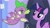Size: 1920x1080 | Tagged: safe, screencap, character:spike, character:twilight sparkle, character:twilight sparkle (alicorn), species:alicorn, species:dragon, species:pony, episode:the ending of the end, g4, my little pony: friendship is magic, cute, flying, lidded eyes, looking at each other, smiling, spikabetes, twiabetes, winged spike