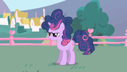 Size: 1366x768 | Tagged: safe, screencap, character:twilight sparkle, character:twilight sparkle (unicorn), species:pony, species:unicorn, episode:friendship is magic, g4, my little pony: friendship is magic, annoyed, female, mare, messy mane, solo, twilight is not amused, unamused