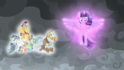 Size: 1920x1080 | Tagged: safe, screencap, character:flash magnus, character:meadowbrook, character:mistmane, character:rockhoof, character:somnambula, character:star swirl the bearded, character:twilight sparkle, character:twilight sparkle (alicorn), species:alicorn, species:pony, episode:the ending of the end, g4, my little pony: friendship is magic, magic, pillars of equestria