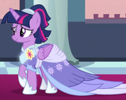 Size: 1000x800 | Tagged: safe, screencap, character:twilight sparkle, character:twilight sparkle (alicorn), species:alicorn, species:pony, episode:the last problem, g4, my little pony: friendship is magic, beautiful, clothing, coronation dress, cropped, cute, dress, female, mare, second coronation dress, solo, twiabetes