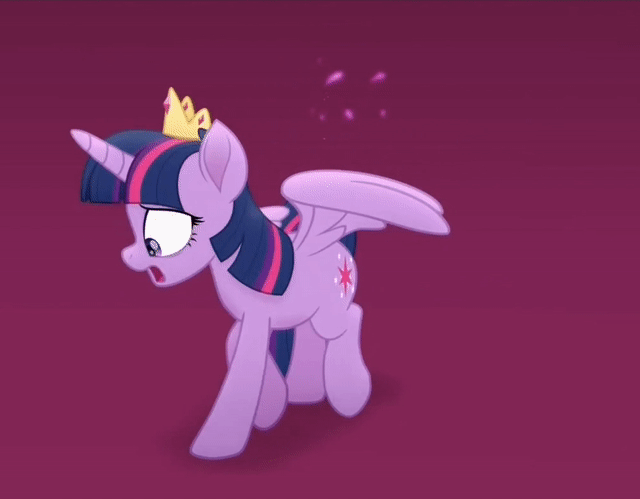 Size: 640x499 | Tagged: safe, screencap, character:twilight sparkle, character:twilight sparkle (alicorn), species:alicorn, species:pony, my little pony: the movie (2017), adorable distress, animated, butt, cropped, cute, female, pacing, plot, solo, twilighting