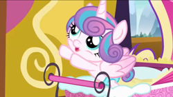 Size: 1136x640 | Tagged: safe, screencap, character:princess cadance, character:princess flurry heart, species:pony, episode:a flurry of emotions, g4, my little pony: friendship is magic, cuddly, cute, cuteness overload, cutest pony alive, cutest pony ever, dawwww, dhx is trying to murder us, diaper, flurrybetes, hasbro is trying to murder us, hnnng, huggable, looking up, mane, reaching out, weapons-grade cute