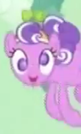 Size: 118x196 | Tagged: safe, screencap, character:screwball, species:earth pony, species:pony, episode:the return of harmony, g4, my little pony: friendship is magic, blurry, cropped, female, green sky, looking at you, mare, picture for breezies, solo