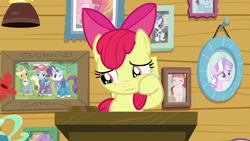 Size: 1280x720 | Tagged: safe, screencap, character:apple bloom, character:applejack, character:big mcintosh, character:cheerilee, character:diamond tiara, character:rainbow dash, character:rarity, character:shady daze, character:tender taps, species:pony, episode:the last crusade, g4, my little pony: friendship is magic, sad, teary eyes, wiping tears