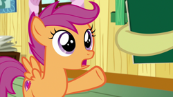 Size: 1920x1080 | Tagged: safe, screencap, character:apple bloom, character:scootaloo, species:pegasus, species:pony, episode:the last crusade, g4, my little pony: friendship is magic