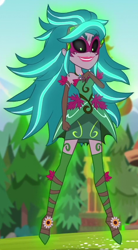 Size: 470x850 | Tagged: safe, screencap, character:gloriosa daisy, equestria girls:legend of everfree, g4, my little pony:equestria girls, cropped, gaea everfree, solo