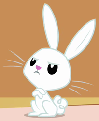 Size: 302x368 | Tagged: safe, screencap, character:angel bunny, species:rabbit, episode:spike at your service, g4, my little pony: friendship is magic, animal, cropped, solo