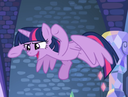 Size: 947x717 | Tagged: safe, screencap, character:twilight sparkle, character:twilight sparkle (alicorn), species:alicorn, species:pony, episode:a flurry of emotions, g4, my little pony: friendship is magic, cropped, cute, flying, open mouth, rawr, solo, twiabetes