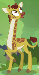 Size: 243x468 | Tagged: safe, screencap, character:clementine, episode:fluttershy leans in, g4, my little pony: friendship is magic, cropped, giraffe, solo