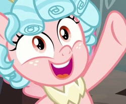Size: 416x346 | Tagged: safe, screencap, character:cozy glow, species:pony, episode:the ending of the end, g4, my little pony: friendship is magic, cozy glow is best facemaker, cropped, faec, solo