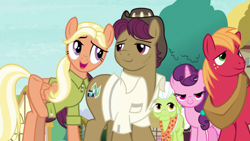Size: 1920x1080 | Tagged: safe, screencap, character:big mcintosh, character:granny smith, character:mane allgood, character:snap shutter, character:sugar belle, species:pony, episode:the last crusade, g4, my little pony: friendship is magic