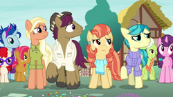 Size: 1280x720 | Tagged: safe, screencap, character:aunt holiday, character:auntie lofty, character:babs seed, character:granny smith, character:mane allgood, character:snap shutter, character:sugar belle, character:twist, species:pony, episode:the last crusade, g4, my little pony: friendship is magic, blue note