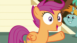 Size: 1920x1080 | Tagged: safe, screencap, character:scootaloo, character:snails, character:snips, species:pegasus, species:pony, episode:the last crusade, g4, my little pony: friendship is magic