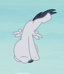 Size: 422x486 | Tagged: safe, screencap, character:rumble, species:pegasus, species:pony, episode:marks and recreation, g4, my little pony: friendship is magic, blank flanks forever, colt, cropped, flying, male, solo