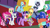Size: 1920x1080 | Tagged: safe, screencap, character:applejack, character:fluttershy, character:pinkie pie, character:princess celestia, character:princess luna, character:rainbow dash, character:rarity, character:silver sable, character:spike, character:twilight sparkle, character:twilight sparkle (alicorn), species:alicorn, species:dragon, species:pony, episode:between dark and dawn, g4, my little pony: friendship is magic, mane seven, mane six, night guard, night guard armor, royal guard, scroll, winged spike