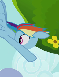 Size: 445x575 | Tagged: safe, screencap, character:rainbow dash, species:pegasus, species:pony, episode:daring don't, g4, my little pony: friendship is magic, animation error, cropped, female, mare, solo