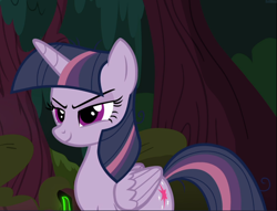 Size: 1228x939 | Tagged: safe, screencap, character:mean twilight sparkle, species:pony, episode:the mean 6, g4, my little pony: friendship is magic, cropped, evil grin, grin, sinister, smiling, solo