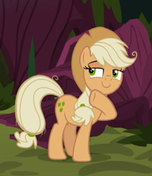 Size: 458x528 | Tagged: safe, screencap, character:mean applejack, species:earth pony, species:pony, episode:the mean 6, g4, my little pony: friendship is magic, clone, cropped, female, lidded eyes, mare, smug, solo