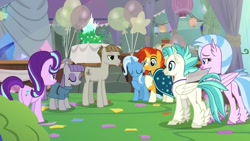 Size: 1920x1080 | Tagged: safe, screencap, character:maud pie, character:mudbriar, character:silverstream, character:starlight glimmer, character:sunburst, character:terramar, character:trixie, species:classical hippogriff, species:hippogriff, species:pony, episode:student counsel