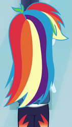 Size: 409x718 | Tagged: safe, screencap, character:rainbow dash, episode:run to break free, g4, my little pony:equestria girls, beautiful, cropped, solo