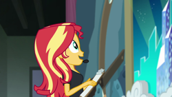 Size: 1920x1080 | Tagged: safe, screencap, character:sunset shimmer, episode:all the world's off stage, g4, my little pony:equestria girls, solo