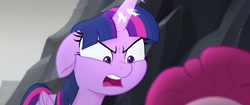 Size: 1920x804 | Tagged: safe, screencap, character:twilight sparkle, character:twilight sparkle (alicorn), species:alicorn, species:earth pony, species:pony, my little pony: the movie (2017), angry, argument, breakdown, magic, misunderstanding, rage, sad, threat