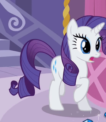 Size: 346x395 | Tagged: safe, screencap, character:rarity, species:pony, species:unicorn, episode:sisterhooves social, g4, my little pony: friendship is magic, animated, cropped, female, floppy ears, gif, mare, marshmelodrama, rarity being rarity, reaction image, screaming, solo, zip lines