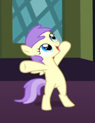Size: 272x353 | Tagged: safe, screencap, character:alula, character:pluto, species:pony, episode:a hearth's warming tail, g4, my little pony: friendship is magic, bipedal, cropped, happy, open mouth, pluto, smiling, solo