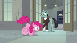 Size: 1920x1080 | Tagged: safe, screencap, character:pinkie pie, character:sans smirk, episode:the last laugh, g4, my little pony: friendship is magic, wheel o feet