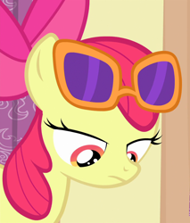 Size: 920x1080 | Tagged: safe, screencap, character:apple bloom, species:earth pony, species:pony, episode:for whom the sweetie belle toils, cropped, disappointed, solo