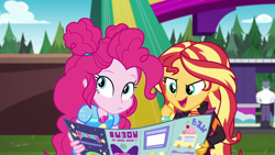 Size: 1920x1080 | Tagged: safe, screencap, character:pinkie pie, character:sunset shimmer, equestria girls:sunset's backstage pass, g4, my little pony:equestria girls, max steele