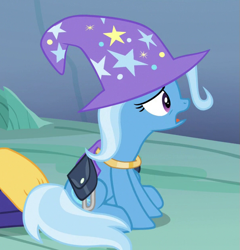 Size: 599x623 | Tagged: safe, screencap, character:trixie, species:pony, episode:to where and back again, g4, my little pony: friendship is magic, cropped