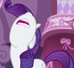Size: 1176x1080 | Tagged: safe, screencap, character:rarity, species:pony, species:unicorn, episode:sisterhooves social, g4, my little pony: friendship is magic, cropped, female, funny, great moments in animation, nose in the air, solo