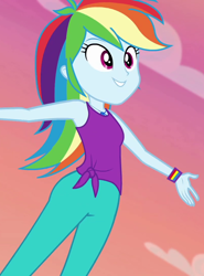 Size: 800x1080 | Tagged: safe, screencap, character:rainbow dash, episode:wake up!, g4, my little pony:equestria girls, cropped, female, solo, wake up!: rainbow dash