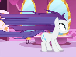 Size: 1280x957 | Tagged: safe, screencap, character:rarity, species:pony, species:unicorn, episode:rarity's biggest fan, cropped, long hair, long mane, solo