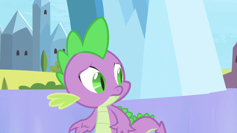 Size: 800x450 | Tagged: safe, screencap, character:princess cadance, character:spike, species:alicorn, species:dragon, species:pony, episode:equestria games, g4, my little pony: friendship is magic, animated, female, gif, i need an adult, male, mare