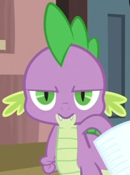 Size: 572x771 | Tagged: safe, screencap, character:spike, episode:just for sidekicks, g4, my little pony: friendship is magic