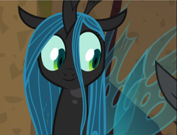 Size: 1226x938 | Tagged: safe, screencap, character:lord tirek, character:queen chrysalis, episode:frenemies, g4, my little pony: friendship is magic, cropped, cute, cutealis, smiling, solo focus