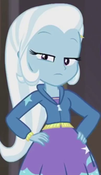 Size: 392x682 | Tagged: safe, screencap, character:trixie, episode:rarity investigates: the case of the bedazzled boot, g4, my little pony:equestria girls, cropped, solo