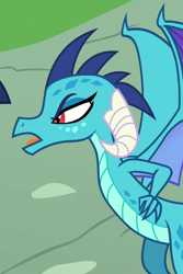 Size: 480x720 | Tagged: safe, screencap, character:princess ember, species:dragon, episode:triple threat, g4, my little pony: friendship is magic, cropped, hands on hip, solo