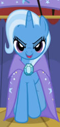 Size: 264x557 | Tagged: safe, screencap, character:trixie, episode:boast busters, g4, my little pony: friendship is magic, cropped, lidded eyes, looking at you, solo