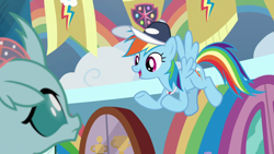 Size: 1920x1080 | Tagged: safe, screencap, character:ocellus, character:rainbow dash, species:changedling, episode:2-4-6 greaaat