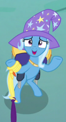 Size: 215x395 | Tagged: safe, screencap, character:trixie, episode:to where and back again, g4, my little pony: friendship is magic, cropped