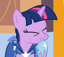 Size: 781x699 | Tagged: safe, screencap, character:twilight sparkle, character:twilight sparkle (unicorn), species:pony, species:unicorn, episode:the best night ever, g4, my little pony: friendship is magic, clothing, cropped, dress, gala dress, solo, whistle, whistling