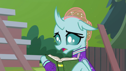Size: 1920x1080 | Tagged: safe, screencap, character:ocellus, species:changedling, episode:2-4-6 greaaat, book, solo