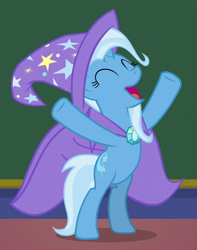 Size: 507x645 | Tagged: safe, screencap, character:trixie, species:pony, species:unicorn, episode:a matter of principals, g4, my little pony: friendship is magic, bipedal, cropped, cute, diatrixes, female, mare